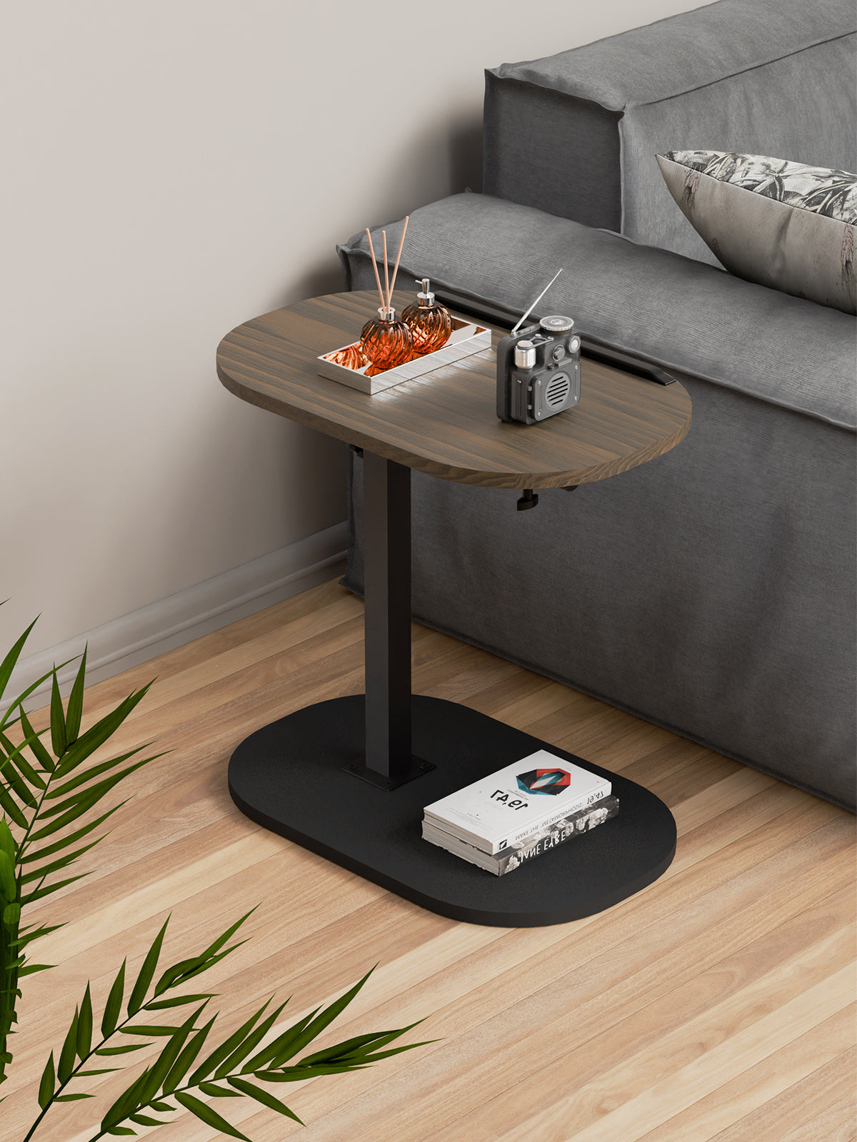 Beistelltisch C-Form mit 360° Drehfunktion