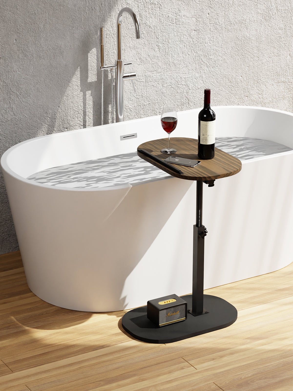 Beistelltisch C-Form mit 360° Drehfunktion