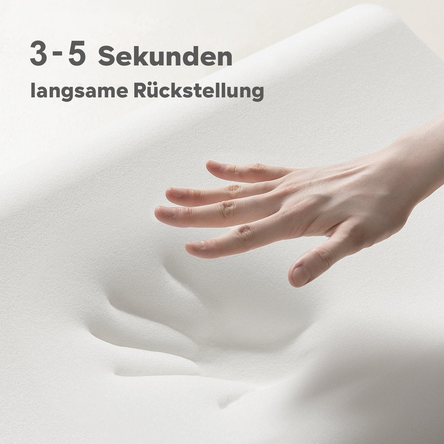 ROYGBIV Ergonomisches Nackenstützkissen aus Memory-Schaum – 60×38 cm, 3-Zonen-Höhenprofil 10/7/12 cm, für Rücken-, Seiten- & Bauchschläfer, atmungsaktiv mit waschbarem Bezug