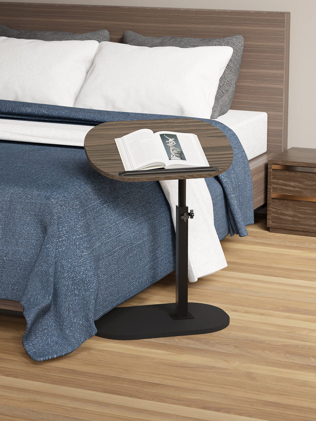 Beistelltisch C-Form mit 360° Drehfunktion